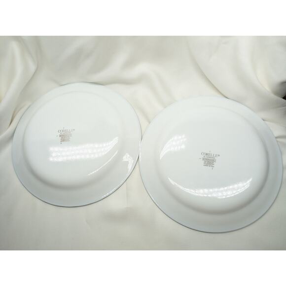 Set of 4 Corelle Callaway Ivy Dessert Salad Dessert Plates Swirl Green Rim 7" - Picture 5 of 8